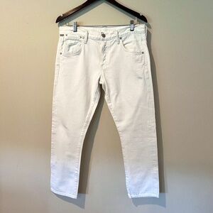 Citizens of Humanity White Cropped Jean